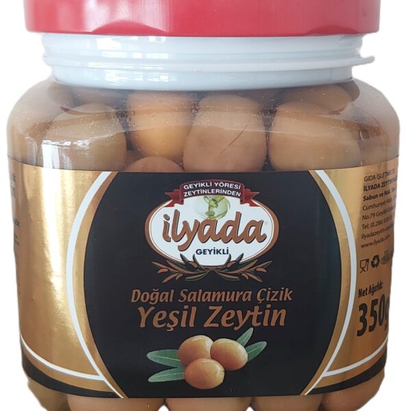 350 g Pet Çizik Yeşil Zeytin (XS)