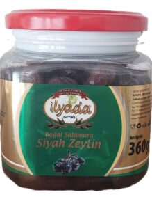 360 g Pet Geyikli Yöresinden Gemlik Tipi Siyah Zeytin (XS-2XS)
